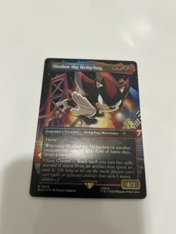 IN HAND - Shadow the Hedgehog ✨RAINBOW FOIL✨ Secret Lair x Sonic - NM Magic MTG - Image 1