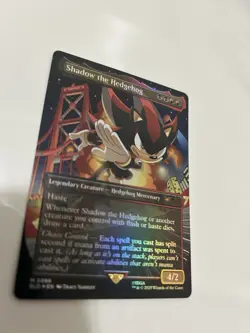 IN HAND - Shadow the Hedgehog ✨RAINBOW FOIL✨ Secret Lair x Sonic - NM Magic MTG - Image 2