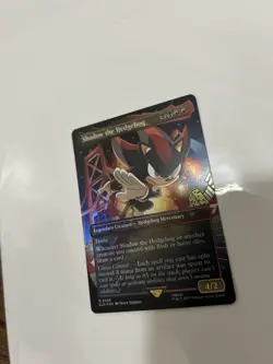 IN HAND - Shadow the Hedgehog ✨RAINBOW FOIL✨ Secret Lair x Sonic - NM Magic MTG - Image 3