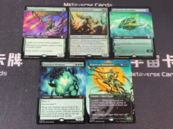 Lot 5 MTG Edge Of Eternities Foil/Regular Horizon Explorer Mightform Harmonizer - Image 1