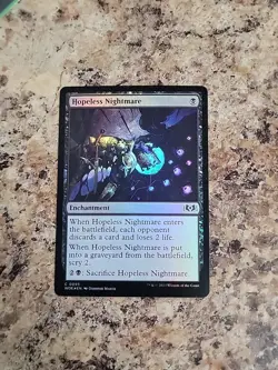 x1 Hopeless Nightmare WOE MTG 95 FOIL COMMON M/NM Unplayed Commander - Image 1