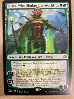 MTG 1x Nissa, Who Shakes the World War of the Spark Magic the Gathering x1 NM - Image 1