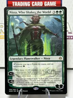 NISSA, WHO SHAKES the WORLD : War of the Spark MtG Magic Gathering - Image 1