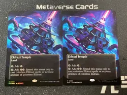 Lot 2 MTG Edge Of Eternities Eldrazi Temple 0059 Borderless Foil - Image 1