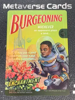 MTG Edge of Eternities Special Guest Burgeoning #0126 Showcase Foil - Image 1