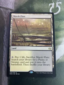 1x Marsh Flats, Modern Masters 2017, Near Mint, MTG - Image 1