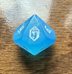 Magic the Gathering Final Fantasy Crystal Blue Die D10 Promo - Image 1