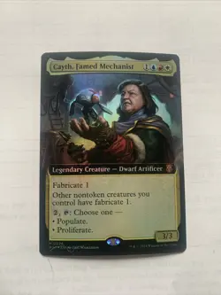 1x Cayth, Famed Mechanist FOIL EXTENDED ART Commander Modern Horizons MH3 MTG NM - Image 1