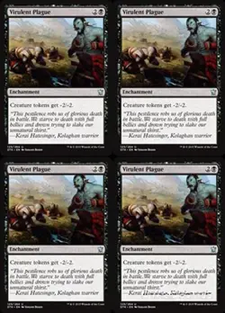 MTG - 4x VIRULENT PLAGUE - Dragons of Tarkir (U) - Image 1