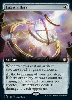 Commander: Phyrexia: All Will Be One - Lux Artillery - Foil - Extended Art - Image 1