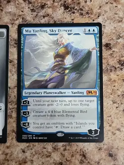 MTG MU YANLING, SKY DANCER Mythic With Emblem Core Set 2020 Unplayed Commander - Image 3