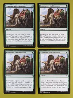 Commune with Dinosaurs x4 Ixalan 4x Magic the Gathering MTG - Image 1