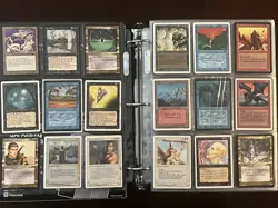 Big Old Vintage Magic The Gathering 1044 Cards Collection Binder Alpha Mtg Lot - Image 3