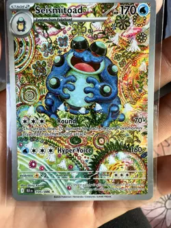 Seismitoad 105/086 - Illustration Rare - Black Bolt Pokemon 2025 - Near Mint - Image 1