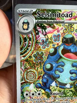 Seismitoad 105/086 - Illustration Rare - Black Bolt Pokemon 2025 - Near Mint - Image 3
