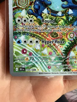 Seismitoad 105/086 - Illustration Rare - Black Bolt Pokemon 2025 - Near Mint - Image 4