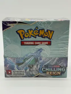 Pokemon TCG Chilling Reign Sword and Shield Booster Box (36 Packs) SEALED - Image 1