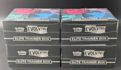 Lot of (4) Pokemon TCG: Sword & Shield Evolving Skies Elite Trainer Box Sealed - Image 5