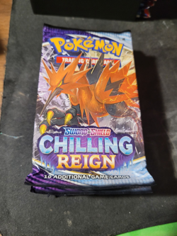 Pokemon TCG Sword & Shield Chilling Reign [LOT OF 9]Factory Sealed Booster Packs - Image 1