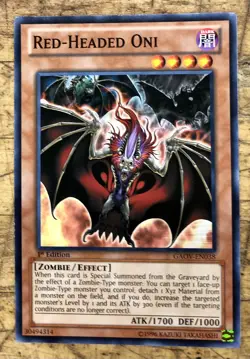 Yugioh- Red-Headed Oni - 1st Edition - GAOV-EN038 - Near Mint - Image 1