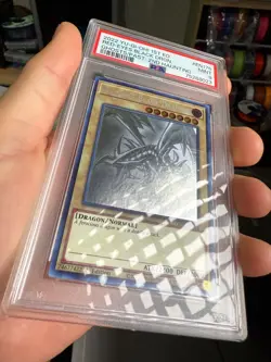 Yu-Gi-Oh! PSA 9 Red-Eyes Black Dragon GFP2-EN176 Ghost Rare 1st Edition Mint - Image 3