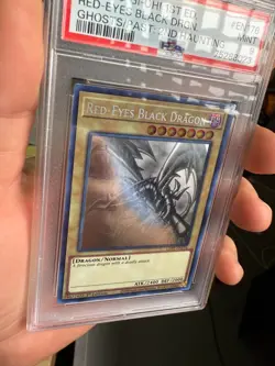 Yu-Gi-Oh! PSA 9 Red-Eyes Black Dragon GFP2-EN176 Ghost Rare 1st Edition Mint - Image 4