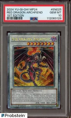 2024 Yu-Gi-Oh! MP24 1st Edition #EN025 Red Dragon Archfiend PSA 10 GEM MINT - Image 1