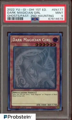 2022 Yu-gi-Oh! 1st Ed Dark Magician Girl Ghosts/Past 2nd Haunting PSA 9 - Image 1