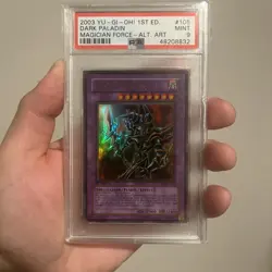 Yu-Gi-Oh! Dark Paladin 1st Edition MFC-105 CORRECTED ART STRONG PSA 9 - Image 1