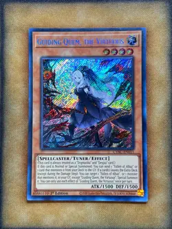 Yugioh Guiding Quem, the Virtuous CYAC-EN011 Secret Rare 1st Ed NM - Image 1