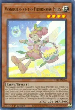 Yugioh! LP Vernusylph of the Flourishing Hills - POTE-EN016 - Ultra Rare - 1st E - Image 1