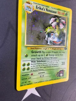 Pokemon TCG Gym Challenge #004/132 Erika's Venusaur Holo Card WOTC Near Mint - Image 3