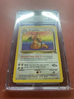 CGC 10 GEM MINT Dragonite 1999 Fossil 19/62 Pokemon Card Rare psa - Image 2