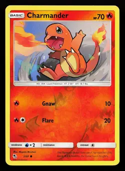 Charmander 7/68 Reverse Holo Hidden Fates Pokemon Card - Image 1