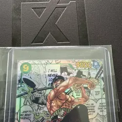 OP06-118 SEC NOT PRB Roronoa Zoro Manga English One Piece Card - Image 3