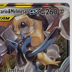 Lucario & Melmetal GX 120/214 SM Unbroken Bonds Ultra Rare Holo Card **READ - Image 4
