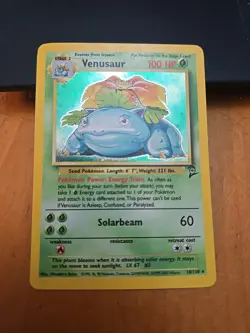 Pokemon TCG Venusaur Base Set 2 Holo Unlimited Rare Card 18/130 - Image 1