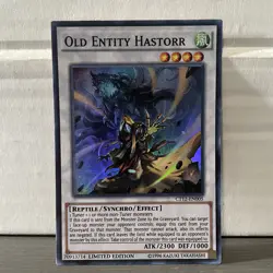 LIMITED EDITION OLD ENTITY HASTORR 1996 CT12-EN005 YUGIOH CARD (LP/MP) - Image 1