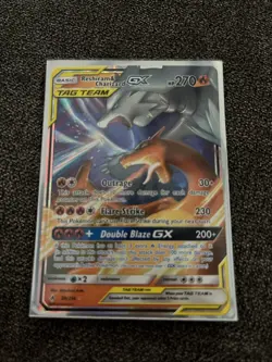 Pokemon TCG Reshiram & Charizard GX Holo Card 20/214 Unbroken Bonds - Image 1