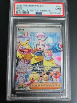 2023 Pokemon Paldea Evolved Iono 269 Special Illustration Rare PSA 9 - Image 1