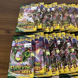 Evolving Skies 36 Booster Pack Lot New Factory Sealed Box Equivalent Pokemon - Image 2