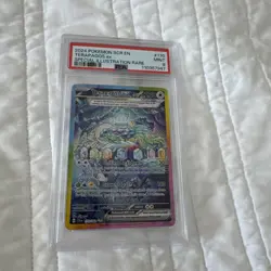 Terapagos Ex 170/142 Stellar Crown Special Illustration Rare Pokemon PSA 9 MINT - Image 1