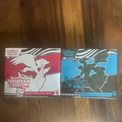 2 Pokemon TCG SV10.5 Black Bolt & White Flare Elite Trainer Box Bundle Sealed - Image 1