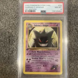 Pokemon Sabrina's Gengar 2000 Gym Challenge 1st Edition #29 PSA 8 NM-MT - Image 1