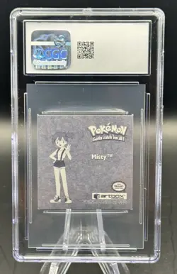 1999 Pokemon Stickers Misty #PR38 Series 1 Bonus Prism Sticker CGC 8.5 - Image 2