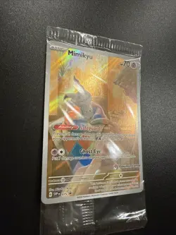 Pokemon Paldean Fates Mimikyu SVP 075 Pokemon Center Promo Stamped Sealed - Image 2