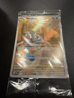 Pokemon Paldean Fates Mimikyu SVP 075 Pokemon Center Promo Stamped Sealed - Image 3