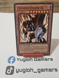 Yu-Gi-Oh Fiendish Engine LCJW 1st Edition Common Light Played - Image 1