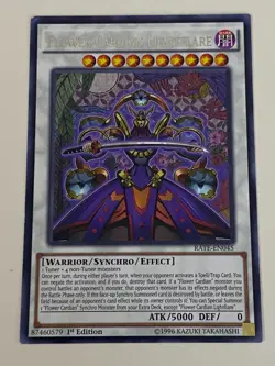 Yugioh - Flower Cardian Lightflare - 1st Edition Rare LP - Plus Free Holo - Image 1