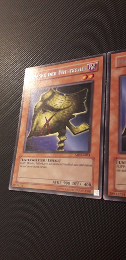 Yu-Gi-Oh! 3x Maske der Finsternis, MRD-G014, Rare, 2. Auflage, Deutsch, EX/GD/PL - Image 2
